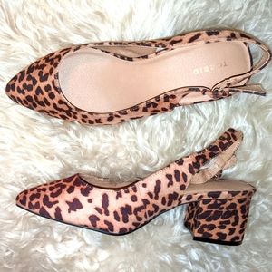 Torrid leopard pumps wide 10.5 brand new